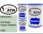 Preview: Mitsubishi, Santiago Green Metallic, G90: 500ml Lackdose + 500ml Klarlack + 250ml Härter - Set, von ATW Autoteile West.